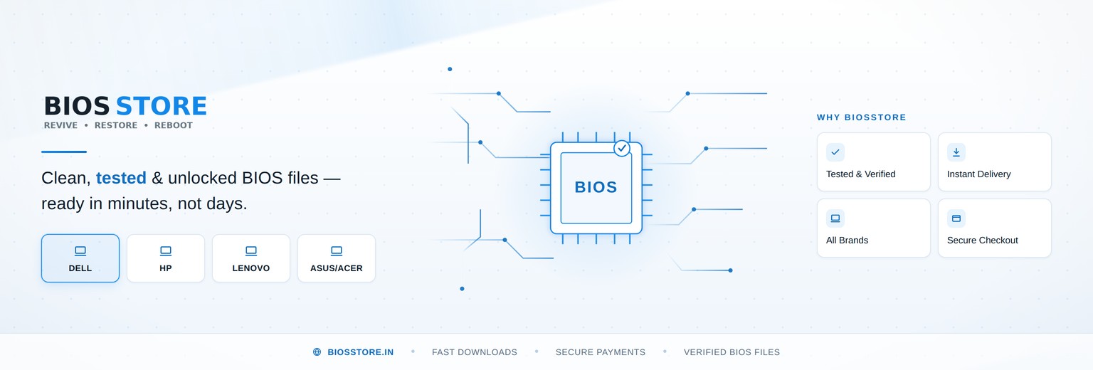 Bios Store — trusted source for tested laptop BIOS files